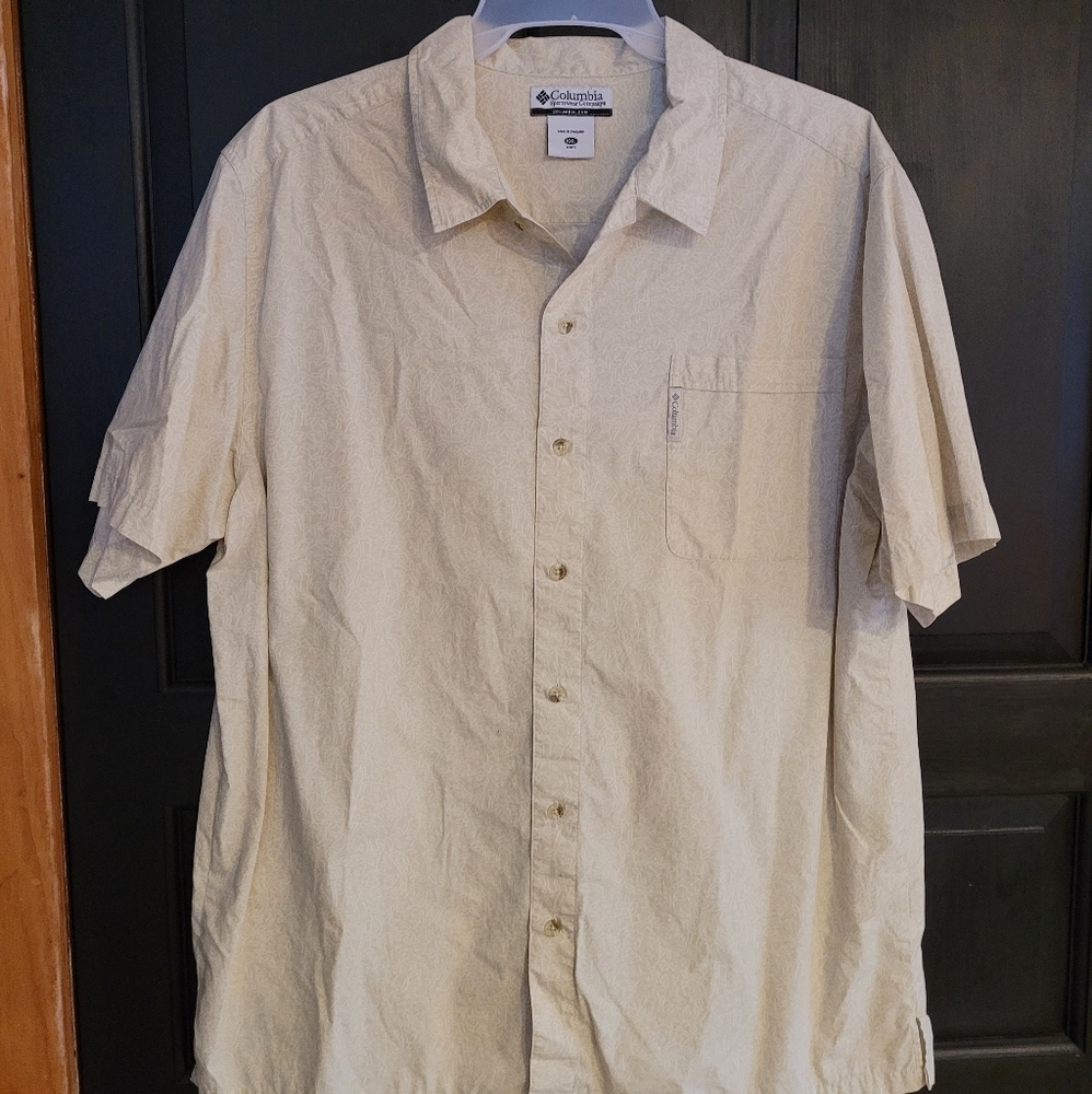Men's Columbia print button down